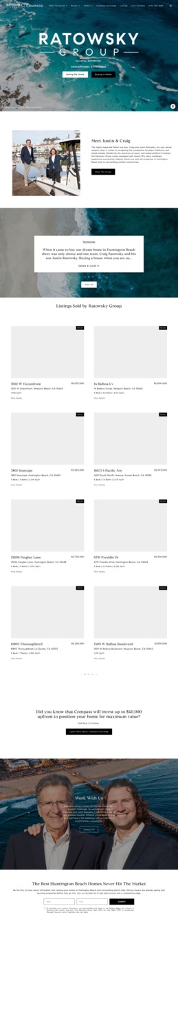 The previous Luxury Presence website, the template platform being replaced.